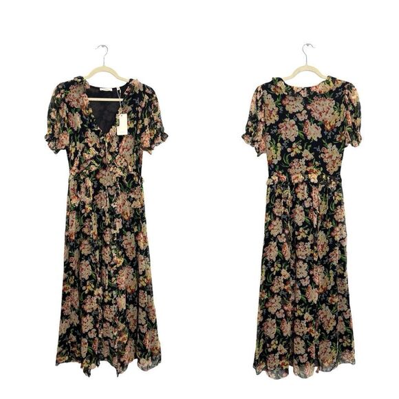 NWT DOEN Elizabeth Silk dress in Meadow Mirage - Picture 11 of 11